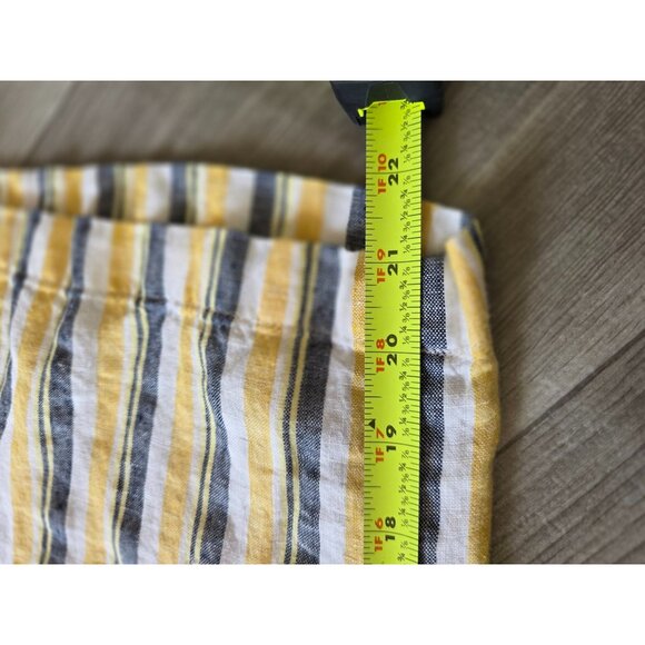 Ellen Tracy Womens Striped Cotton/Linen Wide-Leg Pants L - Picture 5 of 5